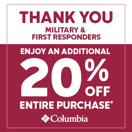 Thank you, Military and First Responders