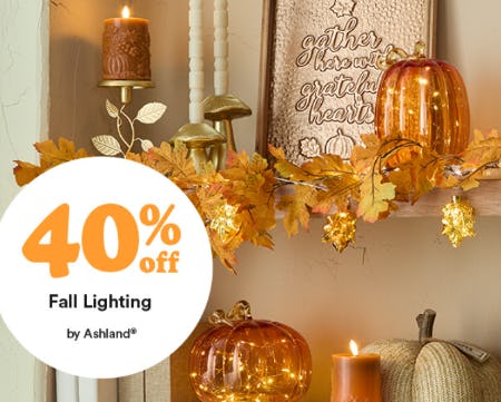40% Off Fall Lighting by Ashland