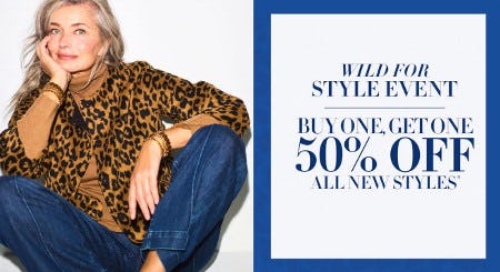 Buy One, Get One 50% off All New Styles