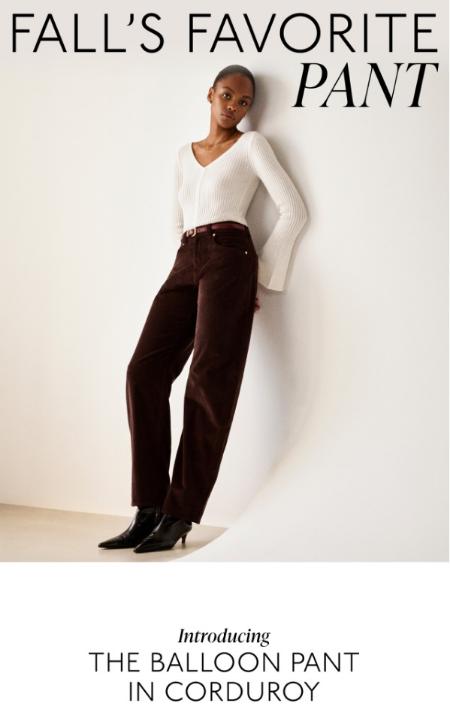 Introducing The Balloon Pant In Corduroy