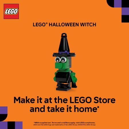 Build a LEGO® Witch at The LEGO Store and take it home with you!