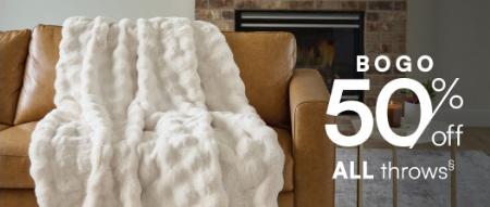 BOGO 50% Off All Throws