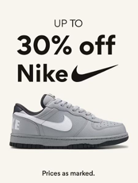 Up to 30% Off Nike