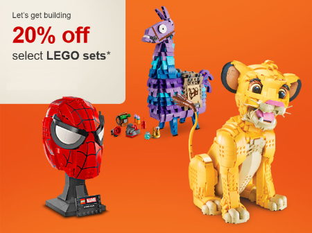 20% Off Select LEGO Sets