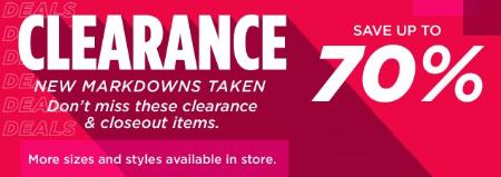 Clearance Save Up to 70%