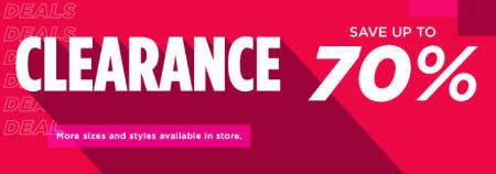 Clearance Save Up to 70%