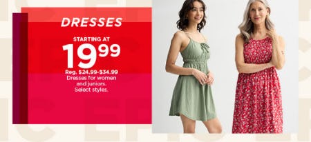 Dresses Starting at $19.99