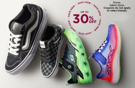 Up to 30% Off Shoes