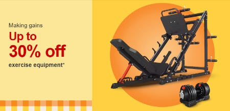 Up to 30% Off Exercise Equipment