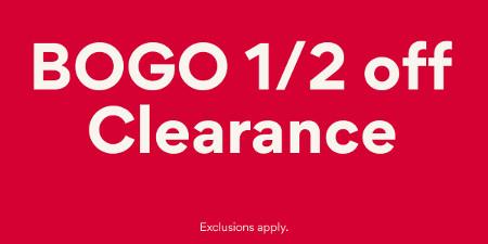 BOGO 1/2 off Clearance