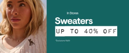 Up to 40% Off Sweaters