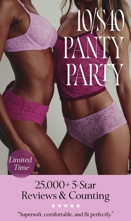 10 for $40 Panties