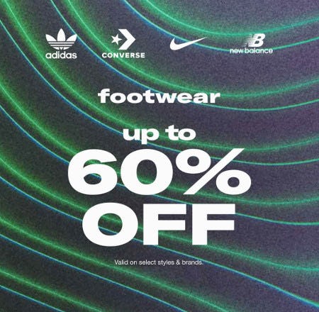 Footwear Up to 60% off