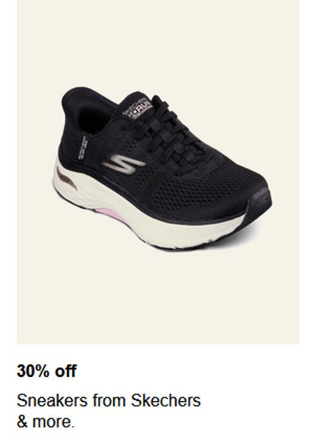 30% off Sneakers From Skechers and More