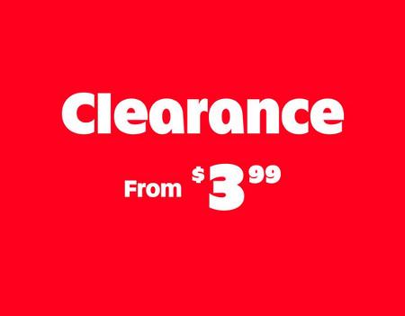 Clearance From $3.99