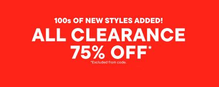 All Clearance 75% off