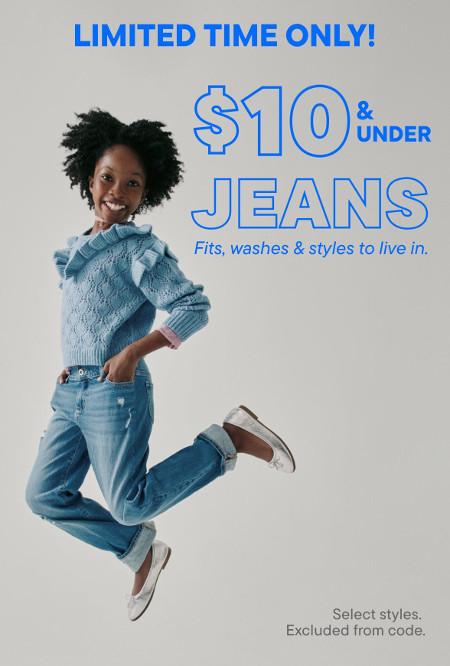 $10 and Under Jeans