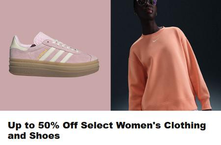 Up to 50% Off Select Women's Clothing and Shoes