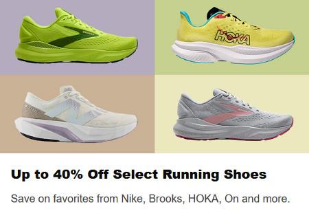 Up to 40% Off Select Running Shoes