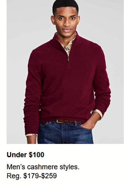 Men's Cashmere Styles Under $100