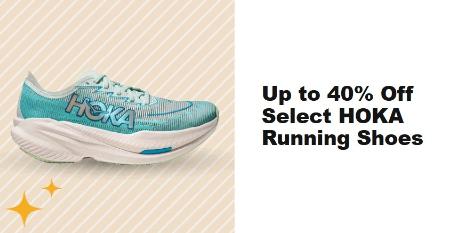 Up to 40% Off Select HOKA Running Shoes