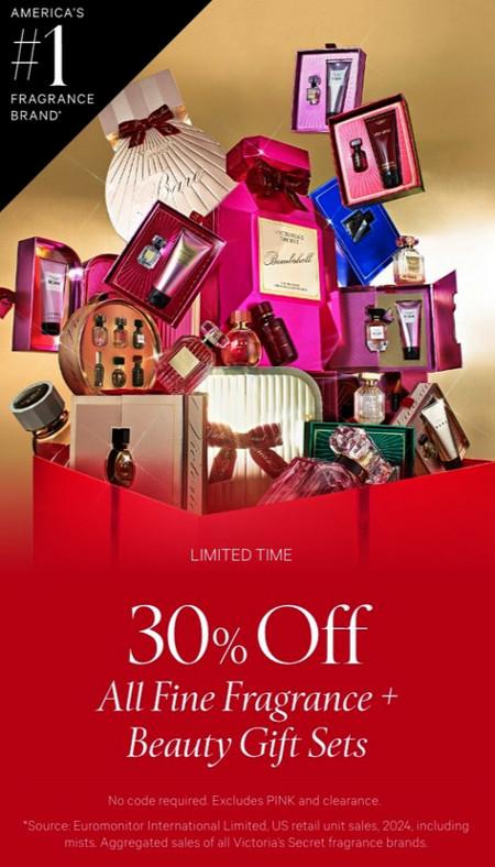 30% off All Fine Fragrance and Beauty Gift Sets