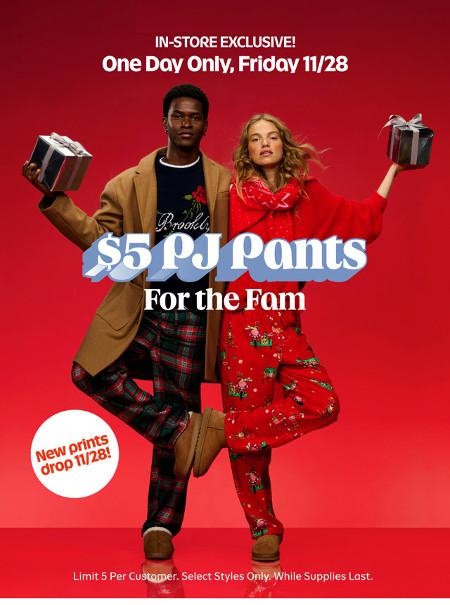 $5 PJ Pants for the Family