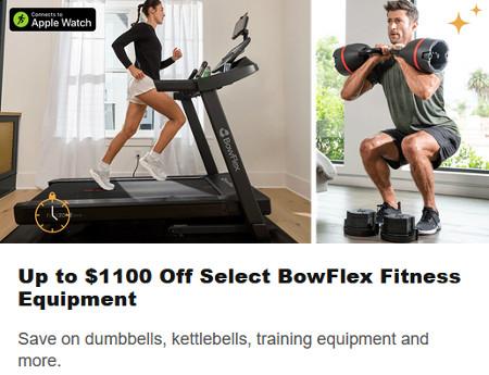 Up to $1100 Off Select BowFlex Fitness Equipment