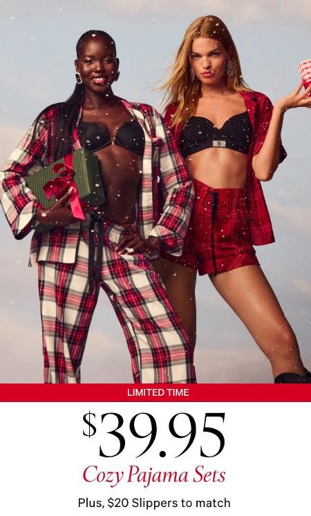 $39.95 Cozy Pajama Sets Plus, $20 Slippers