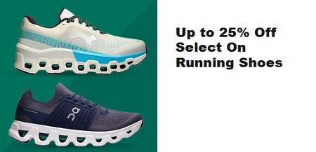 Up to 25% off Select On Running Shoes