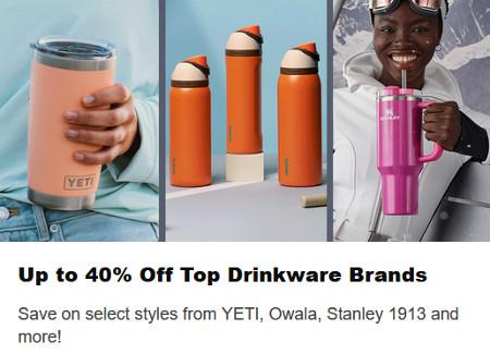 Up to 40% Off Top Drinkware Brands
