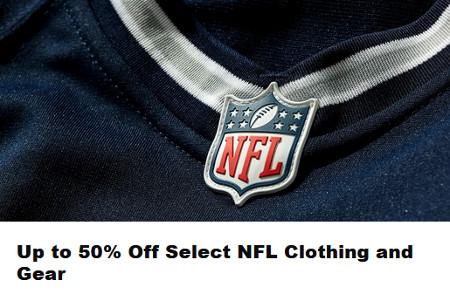 Up to 50% Off Select NFL Clothing and Gear
