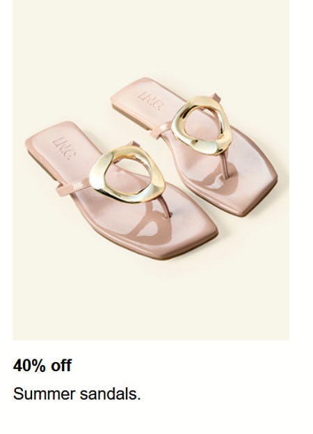 40% off Summer Sandals