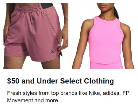 $50 and Under Select Clothing