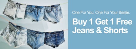 Buy 1, Get 1 Free Jeans & Shorts