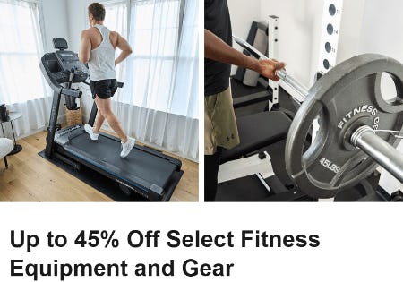 Up to 45% Off Select Fitness Equipment and Gear