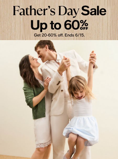Father's Day Sale: Up to 60% off
