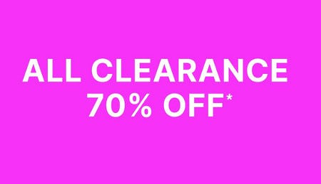 All Clearance 70% off