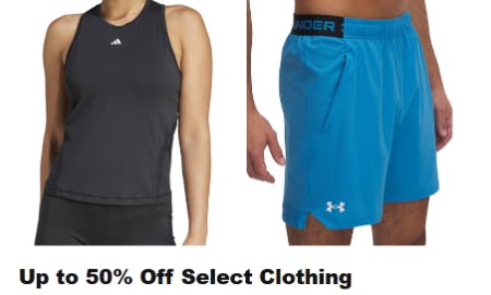 Up to 50% Off Select Clothing