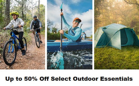 Up to 50% Off Select Outdoor Essentials
