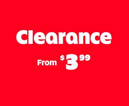 Clearance From $3.99