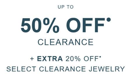 Up to 50% off Clearance