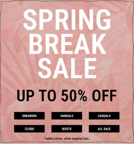 Spring Break Sale: Up to 50% Off