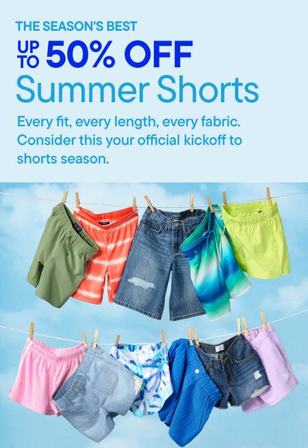 Up to 50% off Summer Shorts