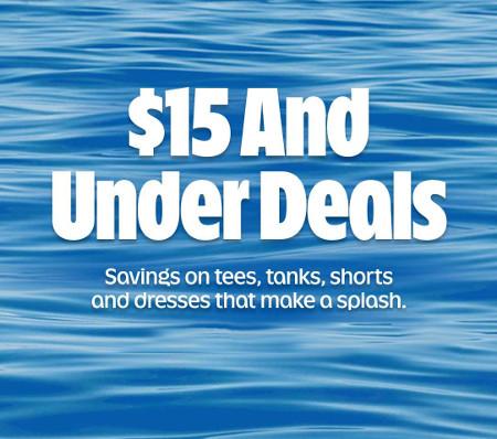 $15 and Under Deals