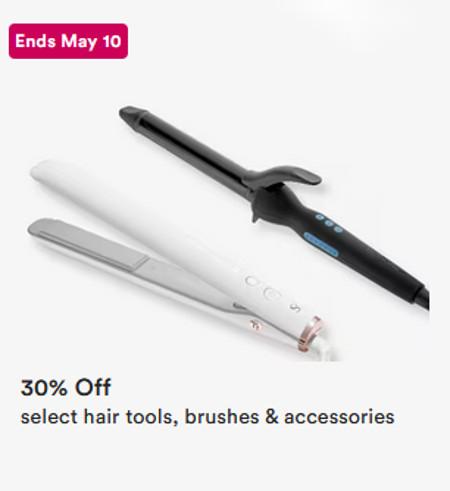 30% off Select Hair Tools, Brushes and Accessories