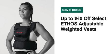 Up to $40 Off Select ETHOS Adjustable Weighted Vests