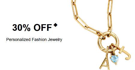 30% off Personalized Fashion Jewelry
