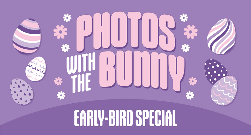 Early-Bird Special: $5 off Easter Bunny Photos!