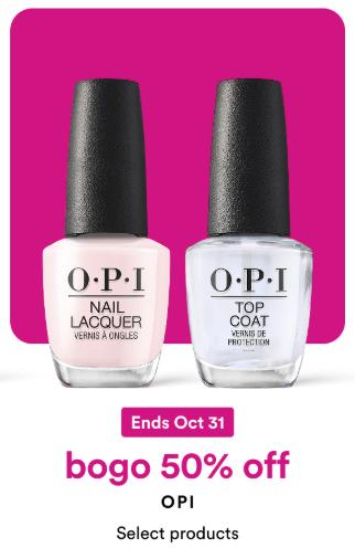 BOGO 50% Off Select OPI Products